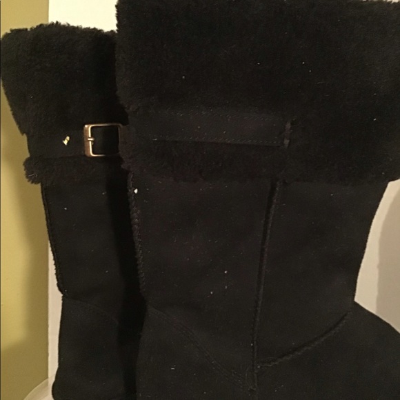 Girls Black Boots Size 3 - Picture 2 of 3